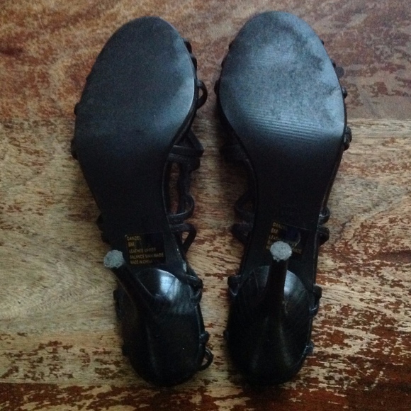 Steve Madden Danzel Birdcage Pump Black Leather - Sz 8 - Picture 10 of 15